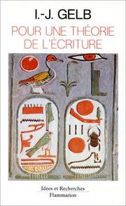 Cover of: Pour une théorie de l'écriture