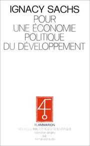 Cover of: Pour une économie politique du développement