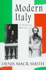 Cover of: Modern Italy: a political history