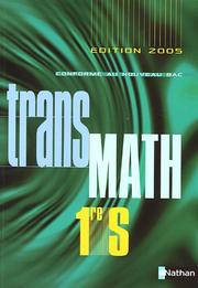 Front cover of TransMath 1reS Programme 2001 by Andre Antibi