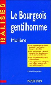Cover of: Le Bourgeois Gentilhomme by Molière