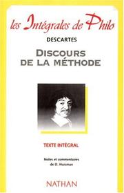 Cover of: Discours de la méthode by René Descartes, Denis Huisman