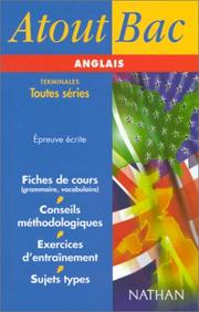Cover of: Atout bac anglais terminales, épreuves écrites
