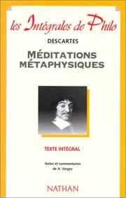 Cover of: Méditations métaphysiques by René Descartes