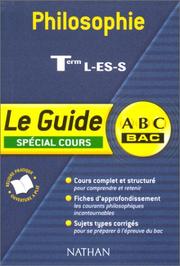 Cover of: ABC du Bac : Philosophie L - ES - S, spécial cours