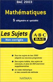 Cover of: ABC Bac : Mathématiques, Bac S