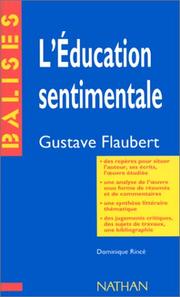 L'éducation sentimentale: Gustave Flaubert by Dominique Rincé