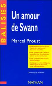 Cover of: Un amour de Swann, Marcel Proust by Dominique Barbéris