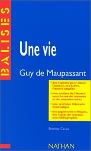 Cover of: Une Vie by Guy de Maupassant
