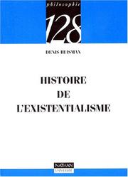 Cover of: Histoire de l'existentialisme