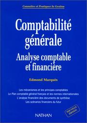 Cover of: Comptabilité générale: Analyse comptable et financière