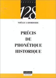 Cover of: Précis de phonétique historique