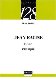 Cover of: Jean Racine  by Jean Rohou, 128