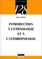 Cover of: Introduction à l'ethnologie et à l'anthropologie