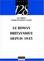 Cover of: Le roman britannique depuis 1945