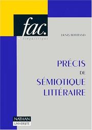 Cover of: Précis de sémiotique littéraire