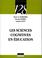 Cover of: Les sciences cognitives en éducation