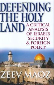 Cover of: Defending the Holy Land by Zeev Maoz