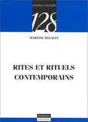 Cover of: Rites et rituels contemporaines