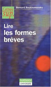 Cover of: Lire les formes breves