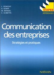 Cover of: Communication des entreprises np strategies et pratiques