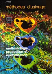 Cover of: Précis de méthodes d'usinage by Quatremer Trotignon