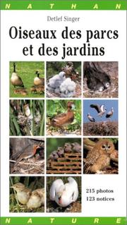 Cover of: Oiseaux des parcs et des jardins by Singer