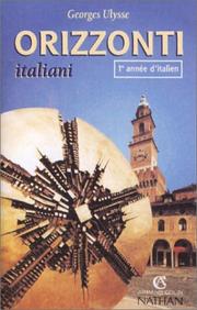 Cover of: Orizzonti italiani, niveau 1, cassette élève