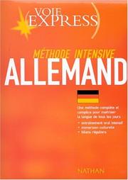 Cover of: Méthode intensive allemand by Opitz