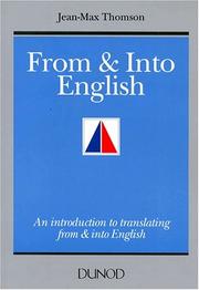 Cover of: From (French) & Into English