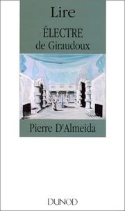 Cover of: Lire Electre by Pierre d' Almeida