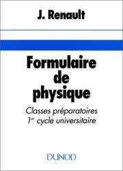 Cover of: Formulaire de physique