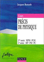 Cover of: Précis de physique : 1re et 2e année, MP, PC, PSI : Nouveau cours de physique