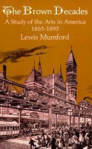 Cover of: The Brown Decades by Lewis Mumford