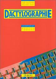 Cover of: Dactylographie, secrétariat médico-social
