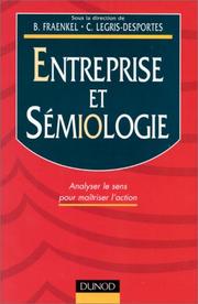 Cover of: Entreprise et sémiologie by Fraenkel