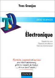 Cover of: Electronique, Deug de sciences. Rappels de cours, questions de réflexion, exercices