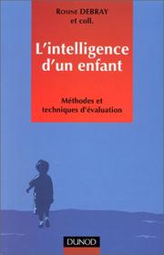 Cover of: L'Intelligence d'un enfant : Méthodes et techniques d'évaluation
