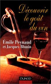 Cover of: Découvrir le goût du vin