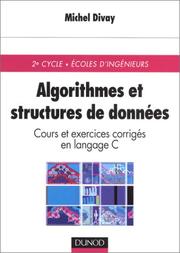 Cover of: Algorithmes et structures de données  by Michel Divay