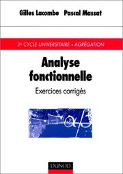 Cover of: Analyse fonctionnelle : Exercices corrigés