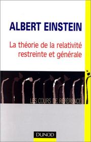 Cover of: La théorie de la relativité restreinte et générale