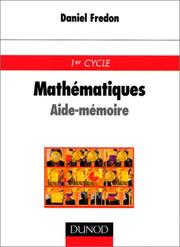 Cover of: Aide-mémoire de mathématiques