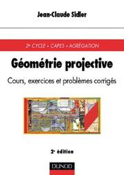 Géométrie projective by Jean-Claude Sidler