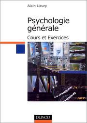 Cover of: Manuel de psychologie générale : Cours et exercices, nouvelle édition