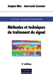 Cover of: Méthodes techniques de traitement du signal by Jacques Max, Jean-Louis Lacoume