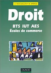 Cover of: Droit bts dut ecoles de commerce