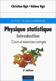 Cover of: Physique statistique : Introduction, cours et exercices corrigés