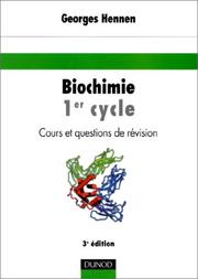 Cover of: Biochimie 1er cycle : Cours et questions de révision