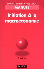 Cover of: Initiation à la macroéconomie  by Yves Simon